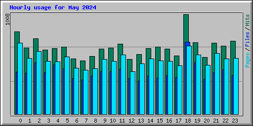 Hourly usage for May 2024